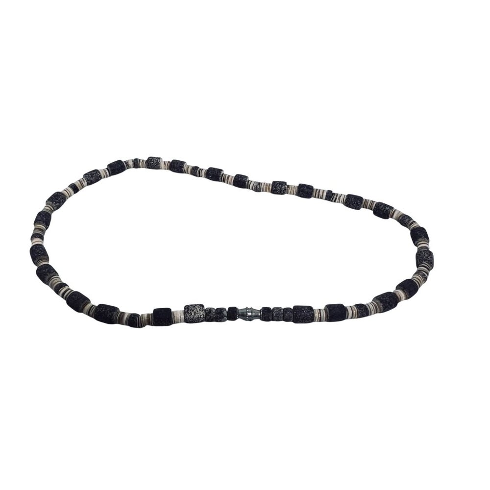Surfer Puka Shell And Stone Beaded Necklace (5715) - Picture 6 of 6